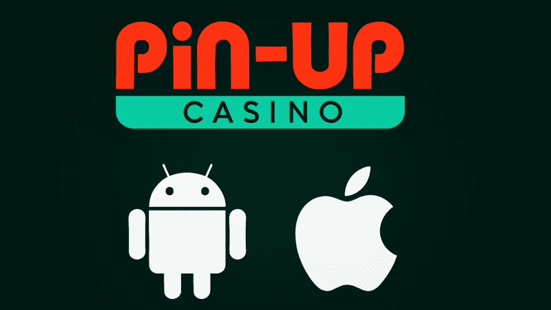 Pin Up Casino mobil versiya Android və iOS üçün yükləmə loqoları